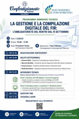Al momento stai visualizzando Seminario di Confartigianato Palermo su Rentri e Fir digitale: opportunità per le imprese