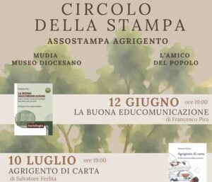 Scopri di più sull'articolo Ritorna ad Agrigento l’atteso appuntamento estivo dei Circoli della stampa