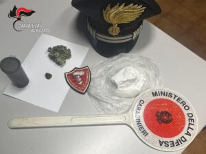 Scopri di più sull'articolo Due arresti a San Giovanni Gemini per possesso di 100 grammi di cocaina