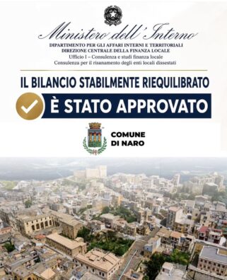 Al momento stai visualizzando Bilancio Stabilmente Riequilibrato: Naro ottiene il via libera dal COSFEL