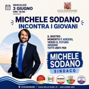 Scopri di più sull'articolo Sodano dialoga con i giovani nel ballottaggio ad Agrigento
