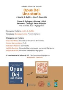 Scopri di più sull'articolo Agrigento ospita la presentazione di “Opus Dei: una storia