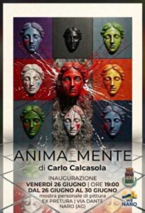 Scopri di più sull'articolo Inaugurata la mostra “ANIMA_MENTE” di Carlo Calcasola a Naro