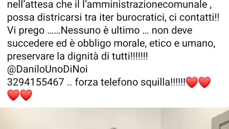 Al momento stai visualizzando Appello urgente: Danilo rischia di tornare in strada entro 20 giorni