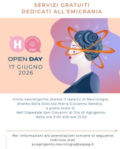 Scopri di più sull'articolo Visite neurologiche gratuite ad Agrigento per l’H-Open Day Emicrania il 17 giugno