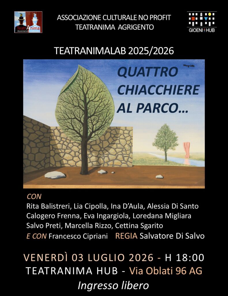 Al momento stai visualizzando TeatrAnima in scena all’ex Istituto Gioieni di Agrigento: un evento da non perdere