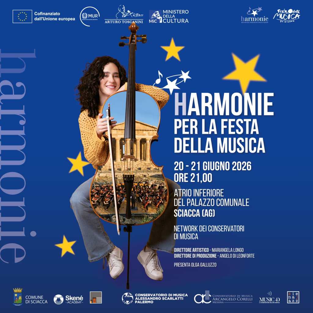 Al momento stai visualizzando Sciacca si prepara a vivere la Festa della Musica con le “Harmonie” il 20 e 21 giugno