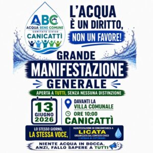Scopri di più sull'articolo Canicattì, il comitato Acqua Bene Comune si fa portavoce dei cittadini