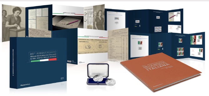 Scopri di più sull'articolo Cofanetto commemorativo di Poste Italiane per il voto alle donne e la Repubblica