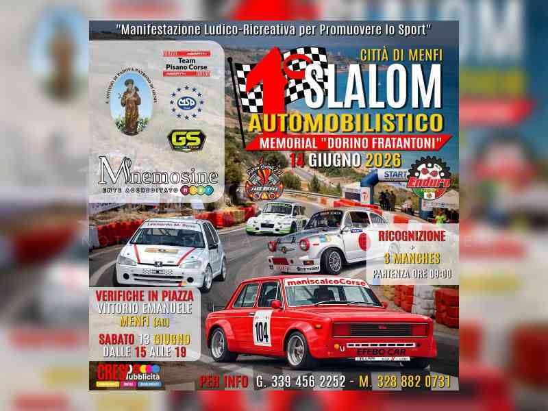Al momento stai visualizzando Ritorna dopo 37 anni lo slalom automobilistico Menfi – Porto Palo, il 14 giugno