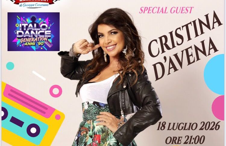 Al momento stai visualizzando Agrigento – Cristina D’Avena in concerto a Realmonte il 18 luglio al Teatro Costabianca