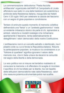 Scopri di più sull'articolo Agrigento – ANPI Campobello di Licata: nessuno può sminuire le iniziative antifasciste