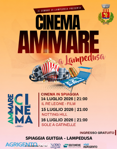 Al momento stai visualizzando Agrigento – Il Cinema Ammare a Lampedusa: da oggi tre serate sulla spiaggia della Guitgia