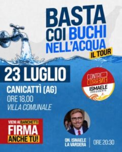 Scopri di più sull'articolo Agrigento – Controcorrente, “Basta coi buchi nell’acqua” a Canicattì