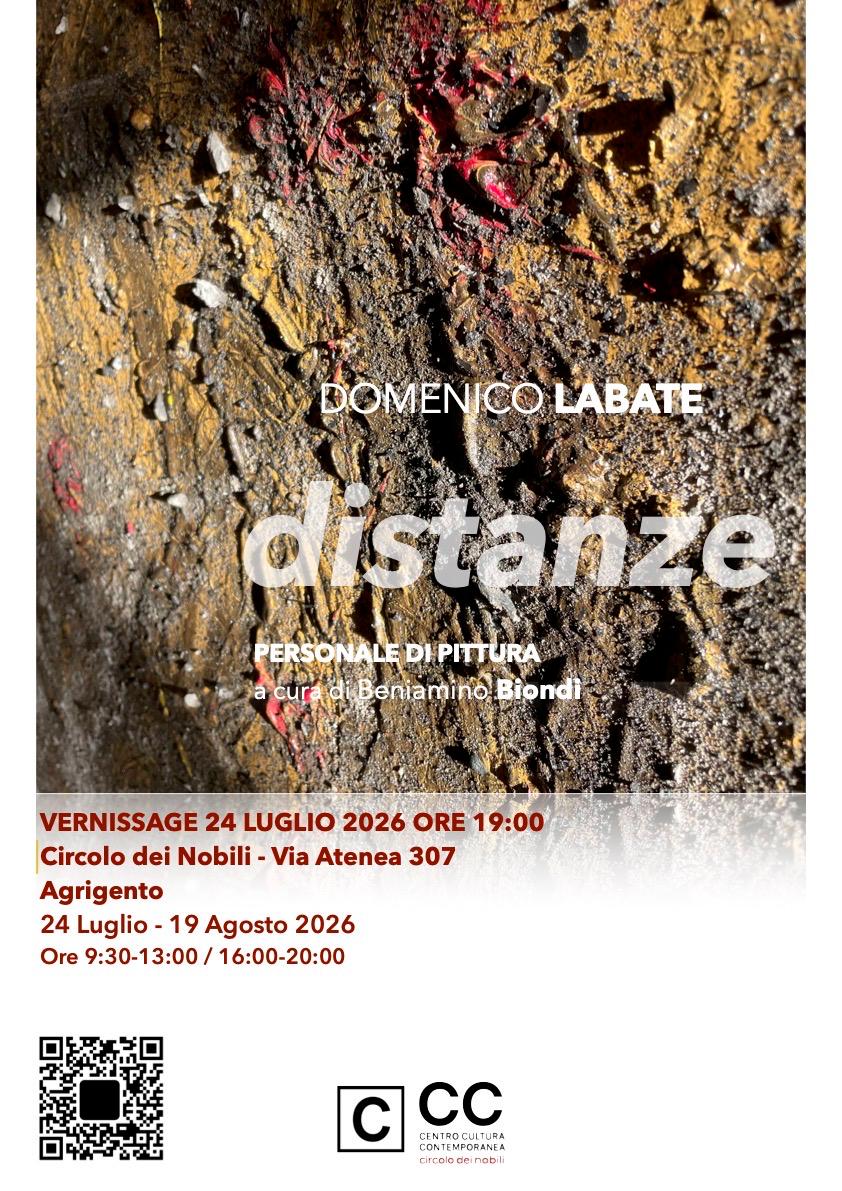 Al momento stai visualizzando Agrigento – “Distanze”, al Circolo dei Nobili la mostra di Domenico Labate