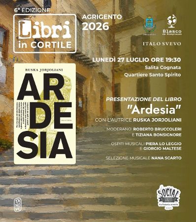 Al momento stai visualizzando Ad Agrigento lunedì 27 luglio nel quartiere Santo Spirito “Libri in cortile” con “Aperitivo Georgiano”
