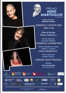 Scopri di più sull'articolo Agrigento – Grotte, tutto pronto per la XXIII edizione del Premio “Nino Martoglio”