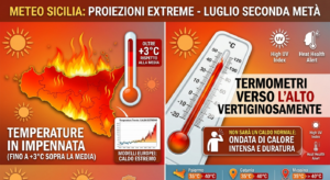 Scopri di più sull'articolo Sicilia: in arrivo un’ondata di caldo estremo con temperature record