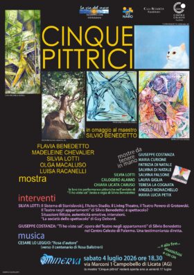 Al momento stai visualizzando Campobello di Licata rende omaggio a Silvio Benedetto con “Cinque Pittrici
