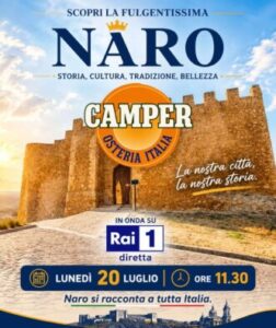 Scopri di più sull'articolo Agrigento – Naro protagonista su Rai 1: lunedì 20 luglio “Camper” dedica una puntata alla città del Barocco