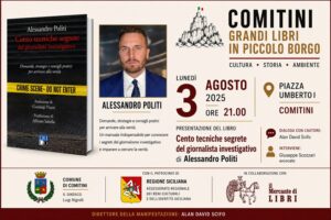 Scopri di più sull'articolo Agrigento – Comitini, arriva il giornalista Alessandro Politi con il suo “Cento tecniche del giornalismo investigativo”