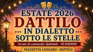 Scopri di più sull'articolo Agrigento – A Dattilo nel Trapanese torna il teatro sotto le stelle: al via la terza edizione della rassegna di commedie in dialetto