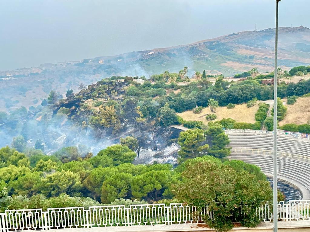 Scopri di più sull'articolo Agrigento – Maxi incendio al Parco Icori, fiamme anche sotto via Dante