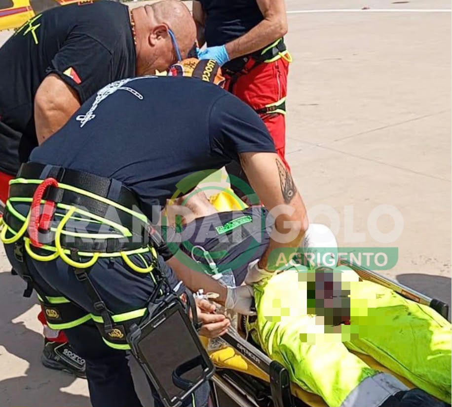 Al momento stai visualizzando Agrigento – Incidente sul lavoro, operaio agrigentino trasferito in elisoccorso a Caltanissetta