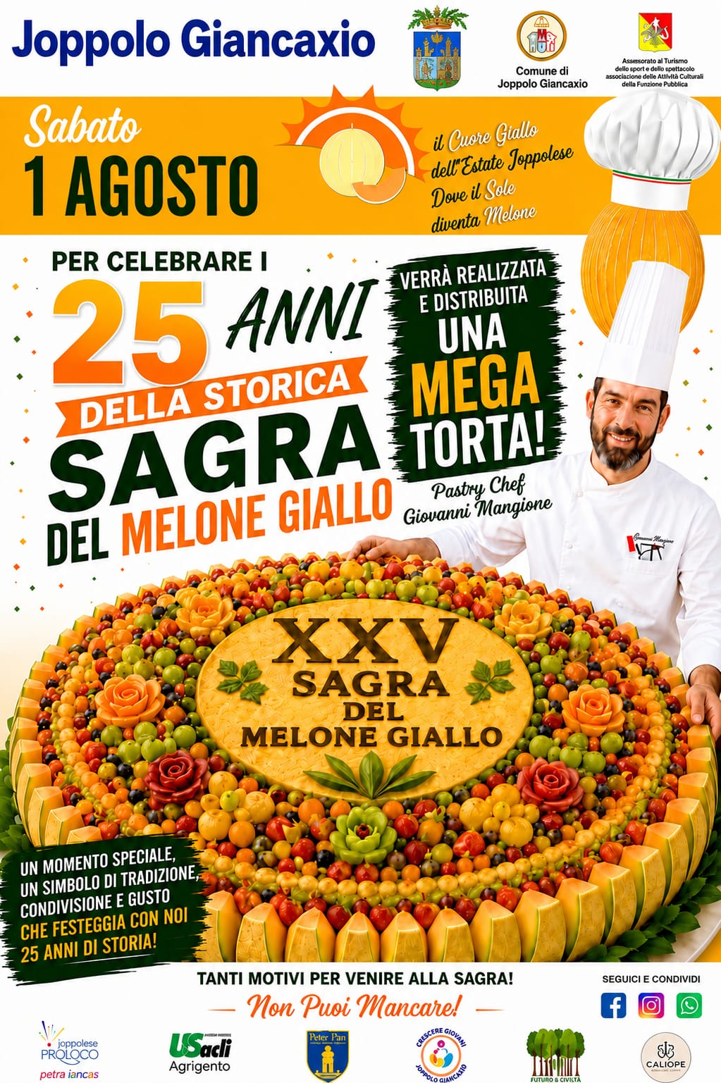 Al momento stai visualizzando Agrigento – Joppolo Giancaxio, s’inaugura oggi la tre giorni della Sagra del Melone giallo