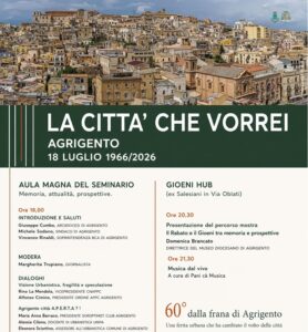 Scopri di più sull'articolo Sessant’anni dopo la frana, Agrigento immagina il futuro della città