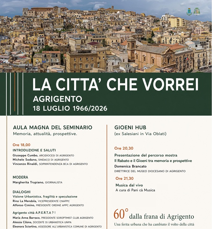 Al momento stai visualizzando Sessant’anni dopo la frana, Agrigento immagina il futuro della città