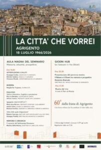 Scopri di più sull'articolo “La città che vorrei” A 60 anni dalla frana di Agrigento