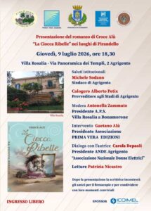 Scopri di più sull'articolo All’ex casa Portolano, presentazione del romanzo “La Ciocca Ribelle” di Croce Alù