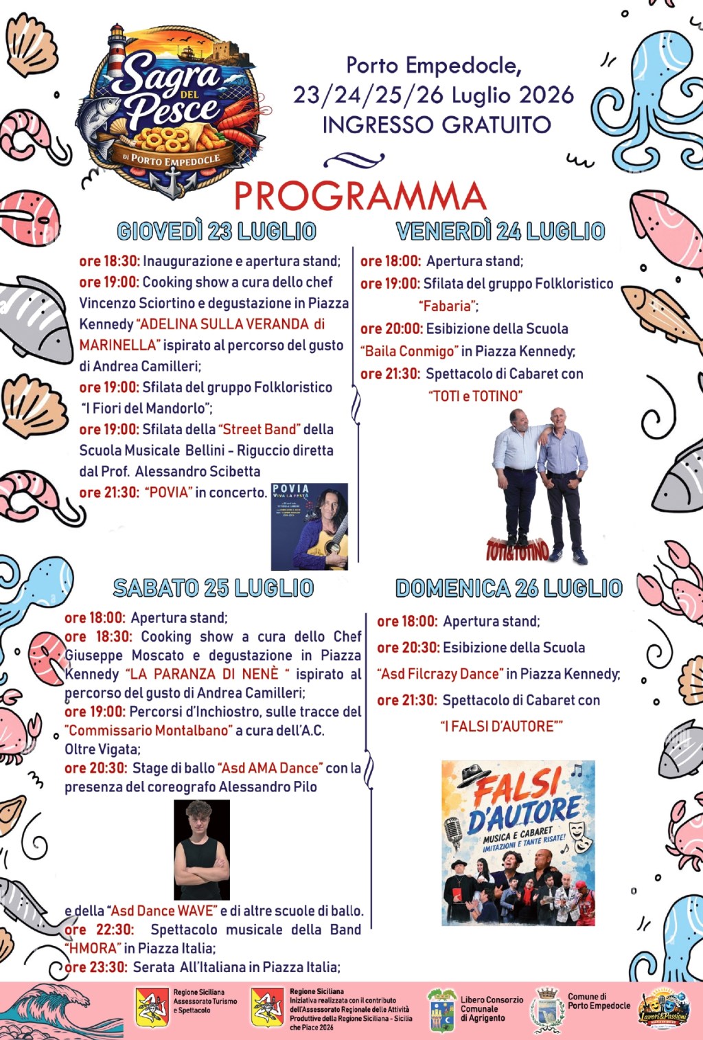 Al momento stai visualizzando Dal 23 al 26 luglio Porto Empedocle celebra la tradizionale “Sagra del pesce”