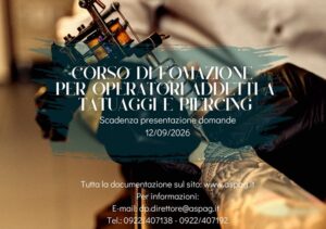 Scopri di più sull'articolo Al via all’ASP di Agrigento la sesta edizione del corso di formazione per operatori di tatuaggio e piercing