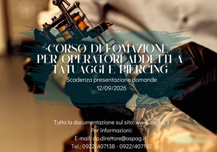 Al momento stai visualizzando Al via all’ASP di Agrigento la sesta edizione del corso di formazione per operatori di tatuaggio e piercing