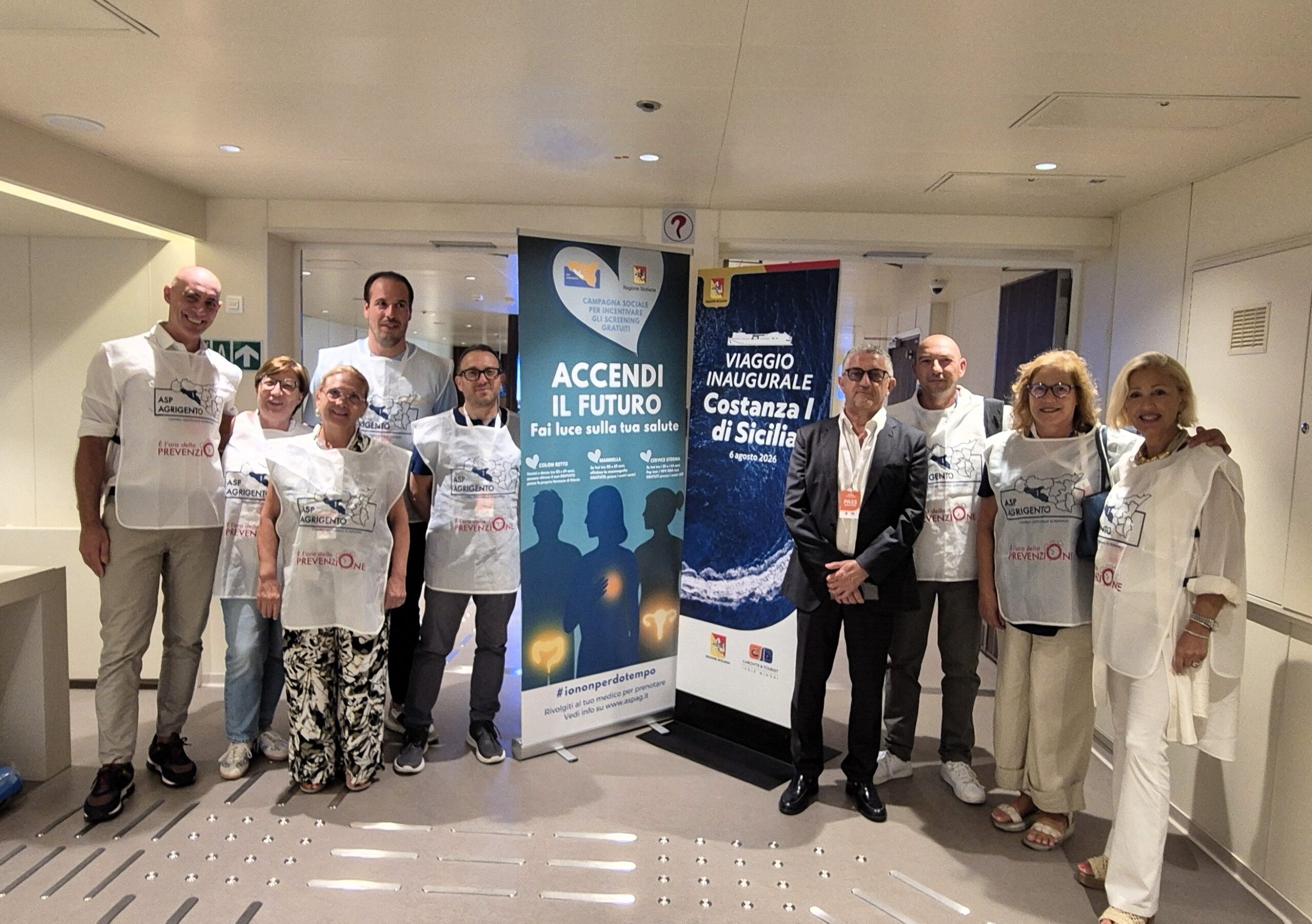 Al momento stai visualizzando Anche l’ASP di Agrigento al viaggio inaugurale del “Costanza I di Sicilia”