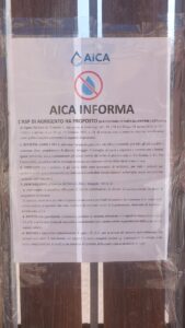 Scopri di più sull'articolo Agrigento – Asp, avviso ai residenti di via Rosina a San Leone: “Non utilizzare l’acqua per bere, cucinare, lavare stoviglie, alimenti e igiene personale”. Controlli in corso