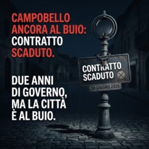Scopri di più sull'articolo Agrigento – Campobello di Licata, il Pd denuncia: «Interi quartieri ancora al buio da oltre un mese»