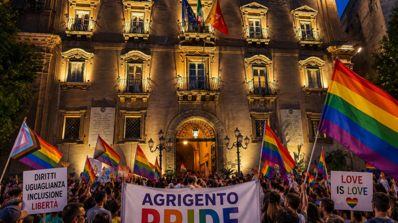 Al momento stai visualizzando Agrigento Pride 2026, sabato il corteo attraversa il cuore della città: Ecco percorso, divieti e modifiche alla viabilità