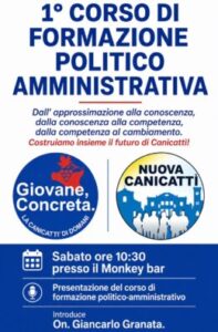 Scopri di più sull'articolo Agrigento – Canicattì, un corso per aspiranti politici e amministratori