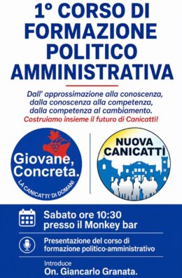 Al momento stai visualizzando Agrigento – Canicattì, un corso per aspiranti politici e amministratori