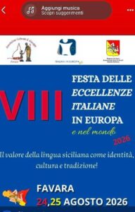 Scopri di più sull'articolo Agrigento – Imminente la VIII edizione della Festa delle Eccellenze Italiane nel Mondo a Favara