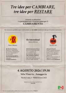 Scopri di più sull'articolo Agrigento – Favara, il Pd invita al convegno “Tre idee per CAMBIARE, tre idee per RESTARE”