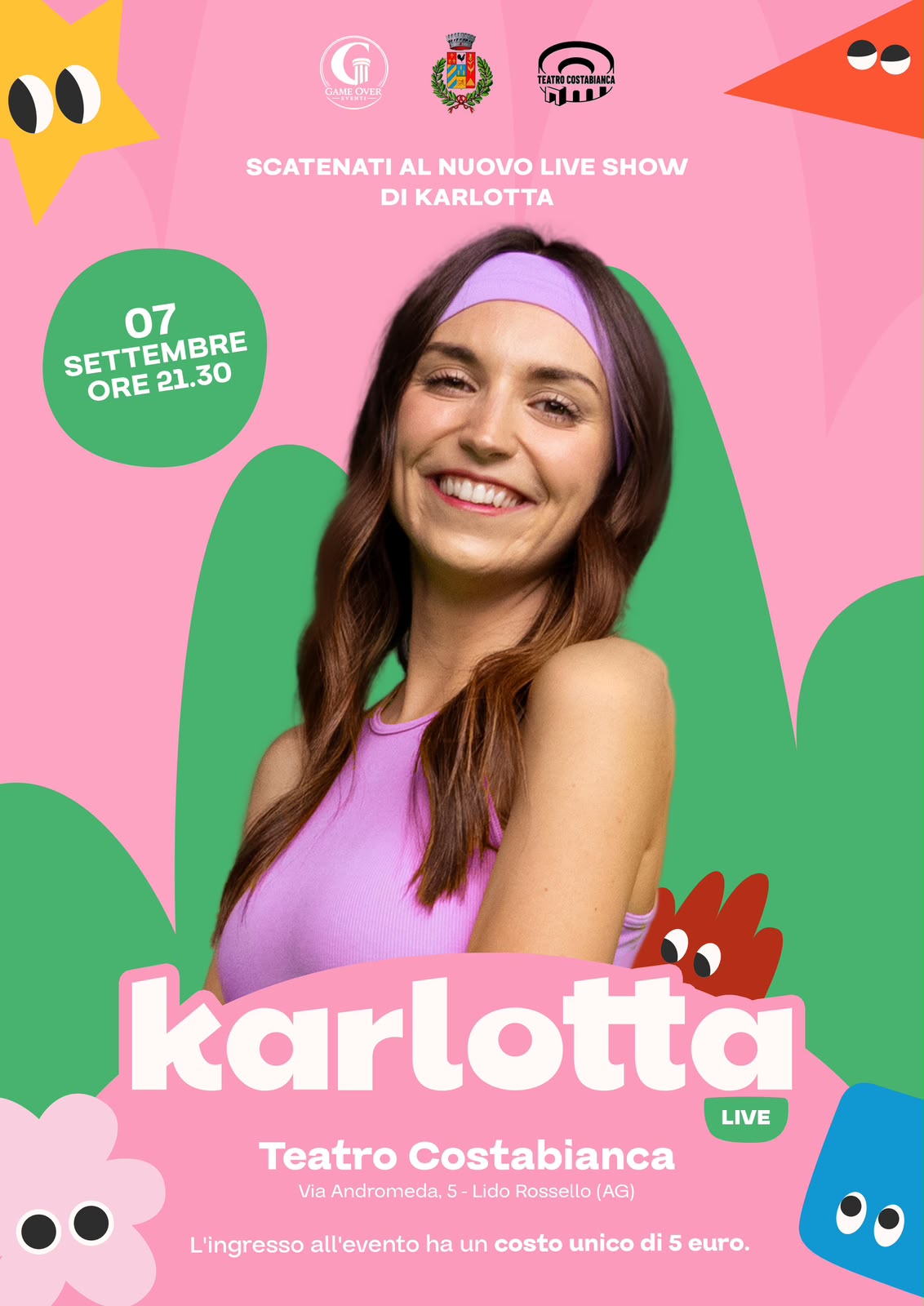 Al momento stai visualizzando Agrigento – La bella e brava Carlotta al Teatro Costabianca di Realmonte