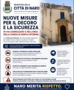 Scopri di più sull'articolo Agrigento – Naro, nuove misure per il decoro e la sicurezza in Via Cannizzaro e nell’area della Chiesa di Santa Caterina