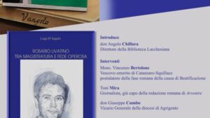 Scopri di più sull'articolo Agrigento – Biblioteca Lucchesiana: si presenta il libro “Rosario Livatino. Tra Magistratura e fede operosa” di Luigi D’Angelo