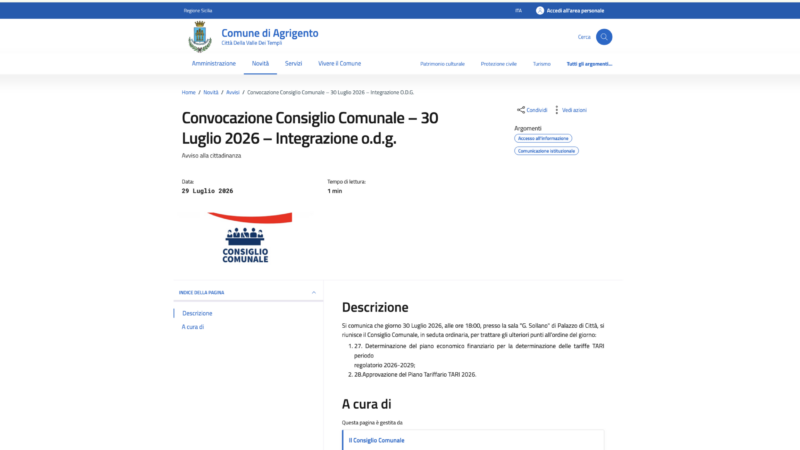Al momento stai visualizzando Agrigento – PEF e TARI: Ecco il documento che decide quanto pagheranno i cittadini (e che tutti dovrebbero leggere)