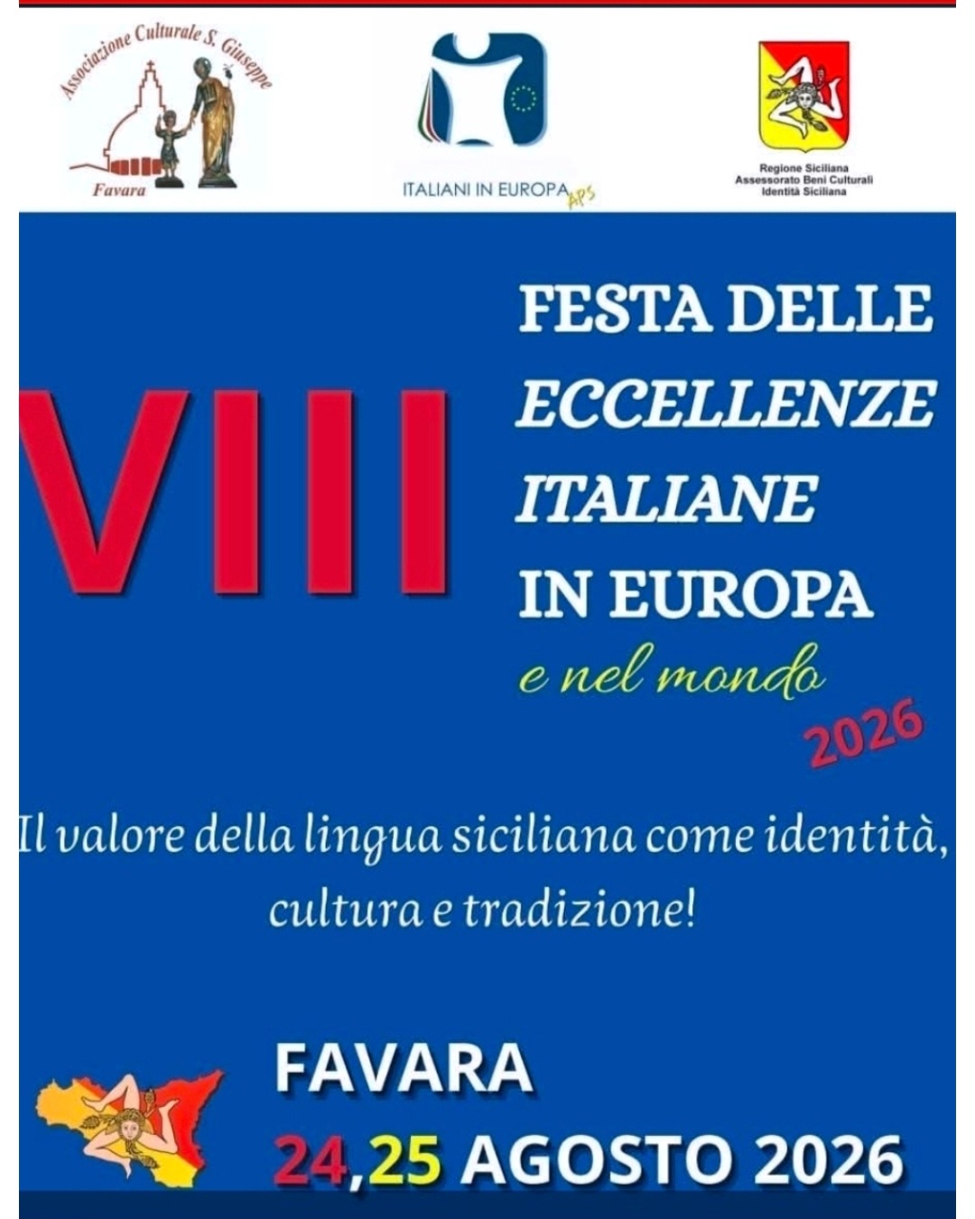 Al momento stai visualizzando Agrigento – Favara, VIII edizione della Festa delle Eccellenze Italiane nel Mondo