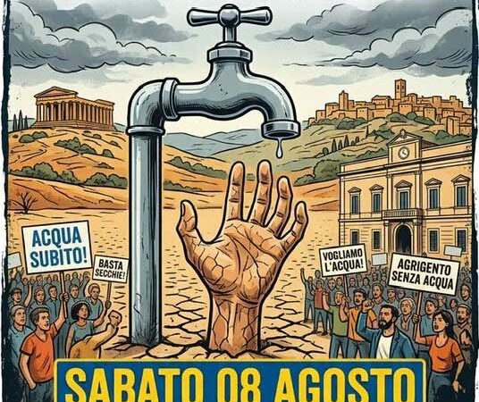 Al momento stai visualizzando Crisi idrica, la protesta arriva in piazza: Agrigento torna a mobilitarsi per il diritto all’acqua